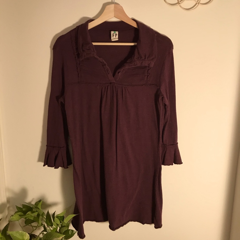 Dark purple tunic shirt by Free People